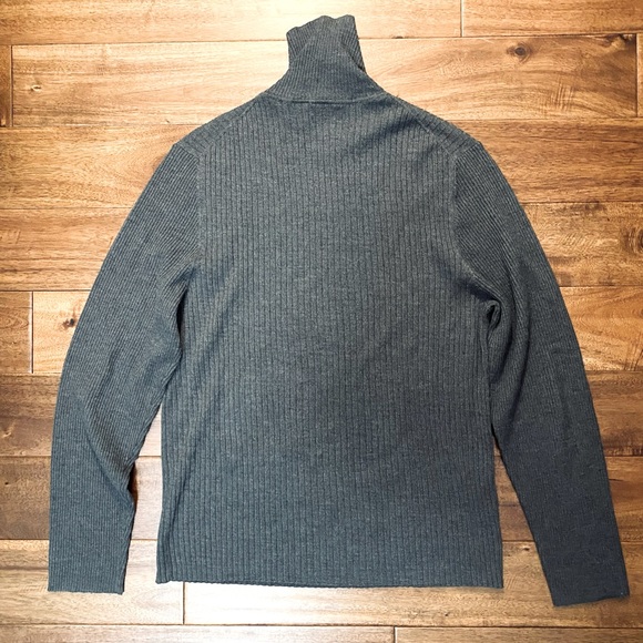 Dark Grey Turtle Neck Sweater - Picture 3 of 3